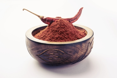 Red Chilli Powder Close-up